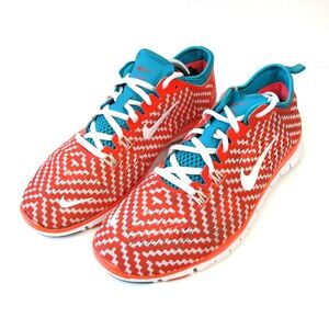 Nike Free 5.0 Tr Fit 4 Women's Size 8.5 Red White Running‎ Shoes Sneakers